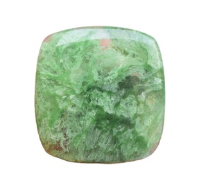 Cabochon de Quartz vert naturel, Quartz, mousse de jardin, pierre précieuse, vente en gros, naturel, fraise - Product Image 1
