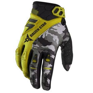 Guantes de Carreras Daizen Star de Dedo Completo con Patrón de Camuflaje Azul, Nailon Antideslizante, Revestimiento de PU, Cierre de Hebilla, para Motocross al Aire Libre - Product Image 2