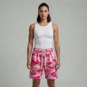 Shorts en maille personnalisés pour homme, brodés, à séchage rapide, avec cordon de serrage, de haute qualité, imprimés sur mesure, pour l'été, OEM - Product Image 4