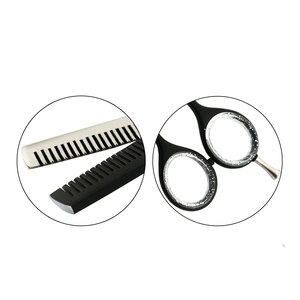 Professional Hair Scissors Stainless Steel Sharp <b>Blade</b> Long Handle Right Handed For <b>Barber</b> Use Low MOQ Training Use <b>Barber</b> Curvd - Product Image 4