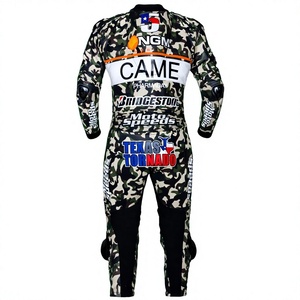 ชุดแข่งรถมอเตอร์ไซค์ Colin Edwards Camo MotoCP แบบชิ้นเดียว ทำจากหนังวัว/หนังจิงโจ้ สำหรับขี่มอเตอร์ไซค์/จักรยานยนต์  พร้อมเกราะป้องกันระดับ 2 สำหรับนักขี่ - Product Image 2