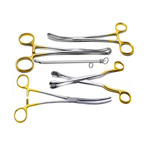 ชุดอุปกรณ์ตรวจภายในทางนรีเวช DNC ประกอบด้วยกรรไกรเหล็กแบบใช้มือ  ตัวขยายช่องคลอด  ใช้ซ้ำได้ คุณภาพสูง ได้รับการรับรองมาตรฐาน CE และ ISO13485  สำหรับการผ่าตัด - Product Image 2