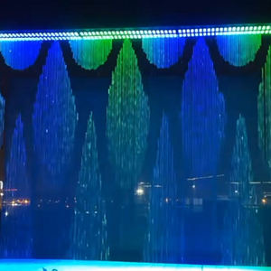 Fontaine musicale d'extérieur moderne Horticlub avec spectacle de lumière LED, installation facile, en acier inoxydable, grande taille, multimédia - Product Image 4