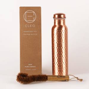 Hammered Copper Modern Luxury <b>Large</b> Capacity <b>Water</b> <b>Bottle</b> for Travel & Outdoor Use - Product Image 5