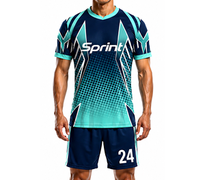 Maillots de football personnalisables en gros pour hommes et femmes, ensemble complet, impression numérique, respirant, séchage rapide, sans manches - Product Image 1
