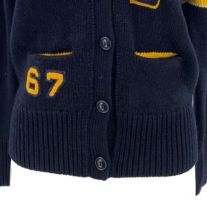 High Quality 100% Cotton School <b>Cardigan</b> <b>Sweater</b> Unisex Fit Custom OEM Service Blank Knit Button Breathable V-neck - Product Image 5