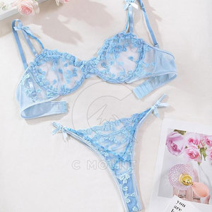 Lencería de encaje para mujer, conjunto de lencería transparente, ropa de dormir, lencería elegante, ropa íntima delicada de encaje. - Product Image 6