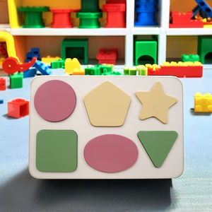 Juguete Educativo para Niños, Juego de Bloques de Construcción 1:8 para Áreas de Juego, Rincón de Lectura, Juego de Construcción Infantil de Madera Contrachapada de Pino Americano - Product Image 5