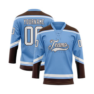 Jersey profesional de hockey sobre hielo | Diseño personalizado e impresión por sublimación | Deportes directos de fábrica OEM/ODM - Product Image 1