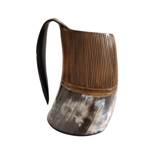 buffalo horn drinking Viking mugs hand made <b>drinkware</b> real horn drink <b>accessories</b> - Product Image 1
