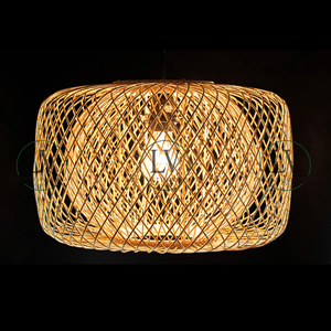 Wholesale Minimalist Rattan Hanging <b>Ceiling</b> <b>Light</b> For Living Room, Vintage Woven Pendant Lamp Home Decor, Vietnam Factory Price - Product Image 4