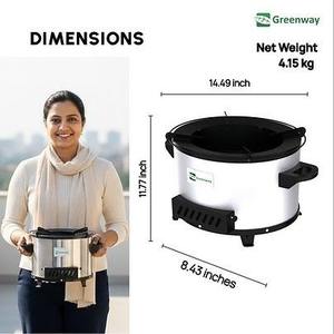 Estufa de Leña Comercial Greenway Ember con Ventilador Axial, Placa de Cocción Resistente para Cocina a Gran Escala, Diseño Moderno para Sala de Estar y Comedor - Product Image 4