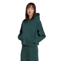 Venta al por mayor pulóver logotipo personalizado mujeres pulóver color sólido Sudadera con capucha para la venta disponible en todos los colores