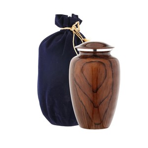 Urne funéraire en bois Antique Creations pour cendres humaines, capacité 250 lb, motif Arbre de Vie gravé, décorative, écologique, traditionnelle - Product Image 1