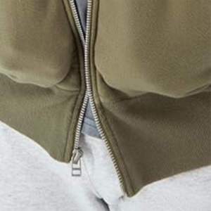 Custom Full Zip Hoodie Men's Heavyweight Zip Up Hoodies Oversized Cotton Fleece Sweatshirt Streetwear Zipper Hoodie - Product Image 4