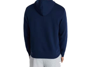Men's Hooded Sweatshirt Solid Color Fleece Casual Autumn Wear Breathable 100% Cotton Blue Hoodies <b>Set</b> - Product Image 2