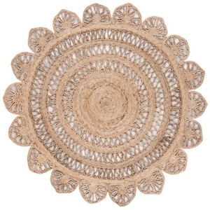 Alfombra de Yute 100% Natural Tejida a Mano, Alfombra Bohemia Decorativa para el Hogar, Alfombras Grandes para Sala de Estar - Product Image 6