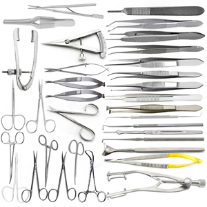 Juego de Instrumentos para Cirugía Retiniana de 45 Piezas, Tijeras Castroviejo, Portaagujas, Pinzas, Espéculo Ocular - Product Image 1
