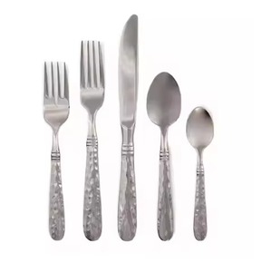 Ensemble de couverts en acier inoxydable écologiques de qualité supérieure pour la rentrée scolaire - Vaisselle élégante et moderne - Product Image 2