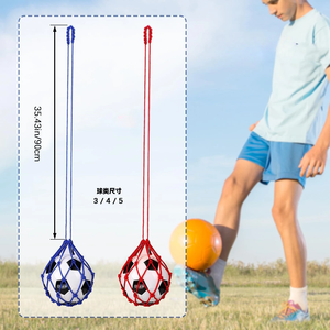 Sac de transport professionnel en nylon à mailles solides pour ballons de football et de basketball, idéal pour l'entraînement autonome des jeunes sportifs en extérieur - Product Image 3