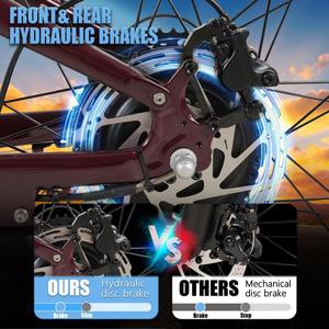 Vélo de montagne électrique OEM ODM Vakole EMT29 12s 250W 29 pouces, E-MTB tout-terrain à suspension intégrale avec capteur de couple, batterie 48V 14.4Ah - Product Image 6