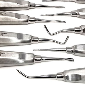 Ensemble de 15 élévateurs dentaires et instruments d'extraction de qualité supérieure, kit chirurgical en acier inoxydable allemand, certifié CE ISO - Product Image 2