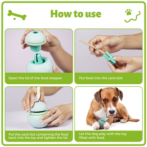 Juguete para Perros, Dispensador de Golosinas, Juguete Masticable Interactivo de Plástico para Mascotas, Tamaño Regular, Fácil de Limpiar - Product Image 4
