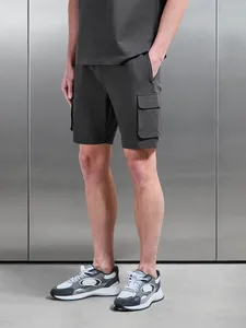 Custom Mens Cargo Shorts Lightweight Nylon Ripstop 4 Way Stretch Shorts with Multiple Pockets Elastic Waistband - Product Image 1