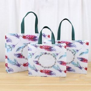 Floral Printed Non Woven Shopping <b>Bags</b> <b>Medium</b> Size Reusable Gift Tote With PP Webbing Handles Tote <b>bags</b> with custom printed logo - Product Image 3