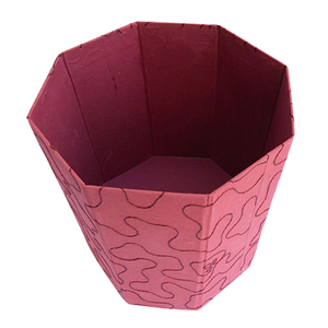 Camlon Exports Luxury Handmade <b>Paper</b> Dustbin & <b>Desk</b> <b>Organizer</b> Maroon Decorative Planter - Product Image 1