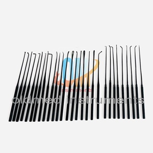 Juego de Instrumentos de Timpanoplastia Profesional de Alta Calidad, 58 Piezas, Instrumentos de Microcirugía de Oído, Instrumentos ORL con Recubrimiento Negro de Alta Calidad - Product Image 5