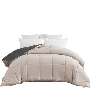 Ensemble de couette matelassée réversible rose 100% polyester Lavable en machine Couette d'hiver Hypoallergénique 75D/36F - Product Image 2