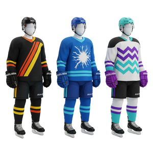 Conjunto de Jersey de Hockey sobre Hielo al por Mayor 2026 |   Uniforme de Equipo Personalizado por Sublimación |   Servicio OEM |   100% Poliéster de Secado Rápido |   Equipo Personalizado - Product Image 1