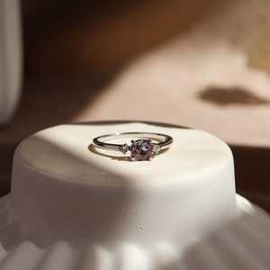 <b>Opal</b> Round Cut Vintage Engagement Promise <b>Ring</b> 925 Sliver IGI Certified Gift for Women Jewelry - Product Image 5