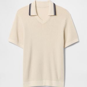 Camiseta Polo de Hombre, Estilo Vintage, con Rayas en las Mangas y Puños Acanalados, Cómoda para Uso Diario, de Alta Gama, Formal e Informal - Product Image 2