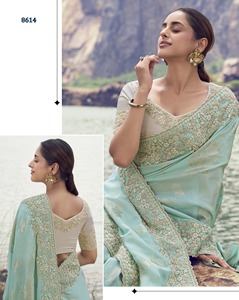 Nouvelle collection de vêtements et accessoires tendance, vêtements ethniques, sari en soie pour femmes, sari prêt-à-porter - Product Image 2