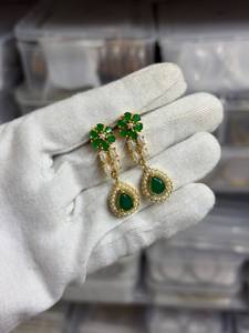 <b>Indian</b> Bridal Imitation Pearl Necklace Wholesale Kundan Pearl Wedding <b>Jewelry</b> Traditional Luxury Necklace <b>Set</b> for Women - Product Image 5