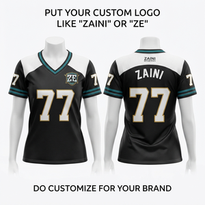 Camiseta de Fútbol Unisex Personalizada de Poliéster Interlock de 160 GSM, Paneles de Malla Verde, Negro y Blanco, Logotipo con Impresión Digital, Transpirable y Ajustable - Product Image 1