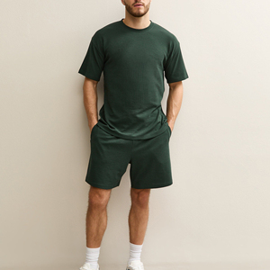 Ensemble short et t-shirt d'été pour hommes, grande taille, personnalisable avec logo, idéal pour la gym et le fitness, vente en gros - Product Image 2