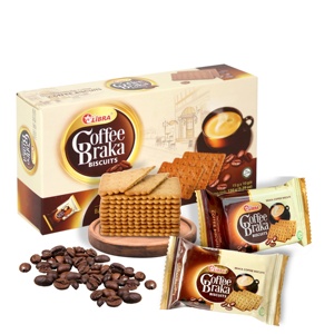 LIBRA BRAKA 150g Bisuits High Quality Crispy Coffee Flavor Halal Thin Crackers Sweet Baked Good FMCG Confectionery <b>Box</b> Packaging - Product Image 3
