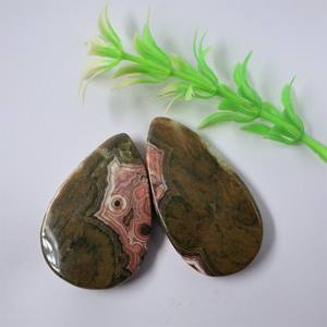 100% Natural Pulido Ocean Jasper Piedras preciosas de cabujón suelto de alta calidad-Pera y corte ovalado para uso de fabricación de anillos de joyería de moda - Product Image 4