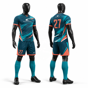 Camiseta de Fútbol de Secado Rápido 100% Poliéster con Sublimación Completa y Nombre del Jugador, Uniformes de Fútbol, Pantalones Cortos de Fútbol, Calcetines - Product Image 1