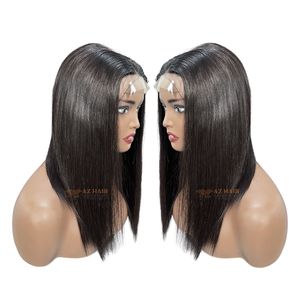 Perruques en cheveux humains Remy vietnamiens bruts, double épaisseur, longueur moyenne, sans colle, cuticules alignées, lisses comme des baguettes, toutes couleurs - Product Image 2