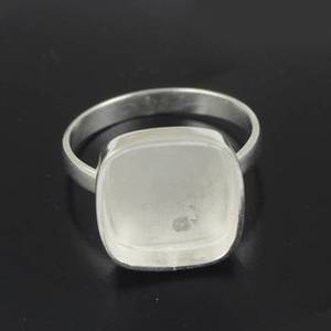 Nouvelle conception 2026 – Bague en argent sterling 925 avec sertissage carré fin, idéale pour l'incrustation de bijoux pour femmes - Product Image 1