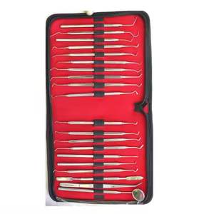 Manual Dental Instruments Surgical Cleaning Teeth Tools Kit Leather <b>Case</b> CE ISO Certified Class II 1 Year By Grip Surgical - Product Image 2