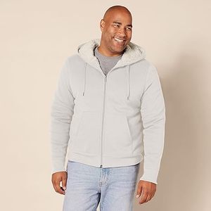 Sudadera con Capucha Ligera para Hombre, con Cierre, de Felpa, Corte Regular, Informal, para Invierno, de Color Sólido, Tejida en Algodón - Product Image 1