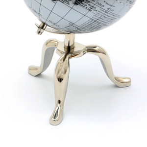 Globo Terráqueo de Aluminio Fundido, el Más Vendido, para Geografía y Ubicación, Estilo Rústico, Tamaño Ideal, Decoración para el Hogar, Artesanía Metálica - Product Image 3