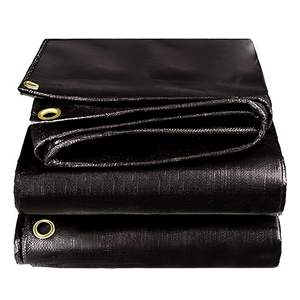Lona de Polietileno Negra Resistente para Camiones, Lona Impermeable de PE para Exteriores, Lona Tejida de Calidad Comercial - Product Image 4