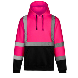 Sweat à capuche homme de qualité supérieure à prix abordable, haute visibilité, réfléchissant, pour la sécurité, pull-over, vente en gros, couleur unie personnalisable pour le travail - Product Image 1