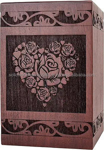 Urnes en bois professionnelles adultes de cendres humaines soutenant des urnes en bois personnalisées - Product Image 5